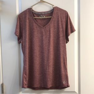 Ladies XL RBX Performance Shirt - never worn, burgundy heathered stripe